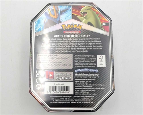 Pokemon TCG - Pokemon V Strikers - Empoleon V Rapid Strike - Pokemon Tin (A-Grade) (ENG) (BMO*)